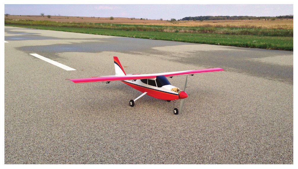 Figure 1. The ﬂight-ready instrumented Great Planes Avistar Elite.
